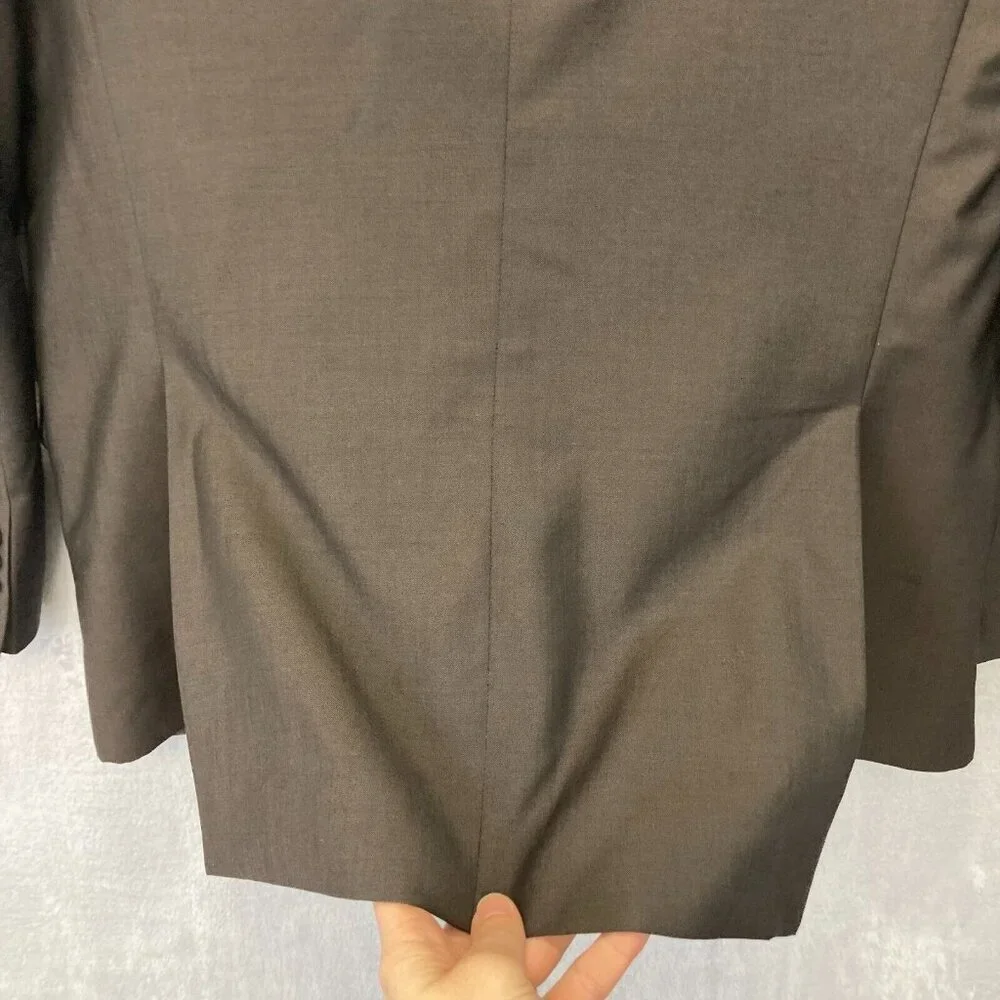 Valentino Wool Mohair‎ Blazer Mens Size 44 Sport Coat Brown Suit Jacket Formal